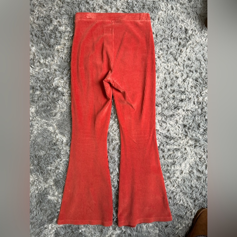 Aerie Groove-On Velour High Waisted Flare Pant